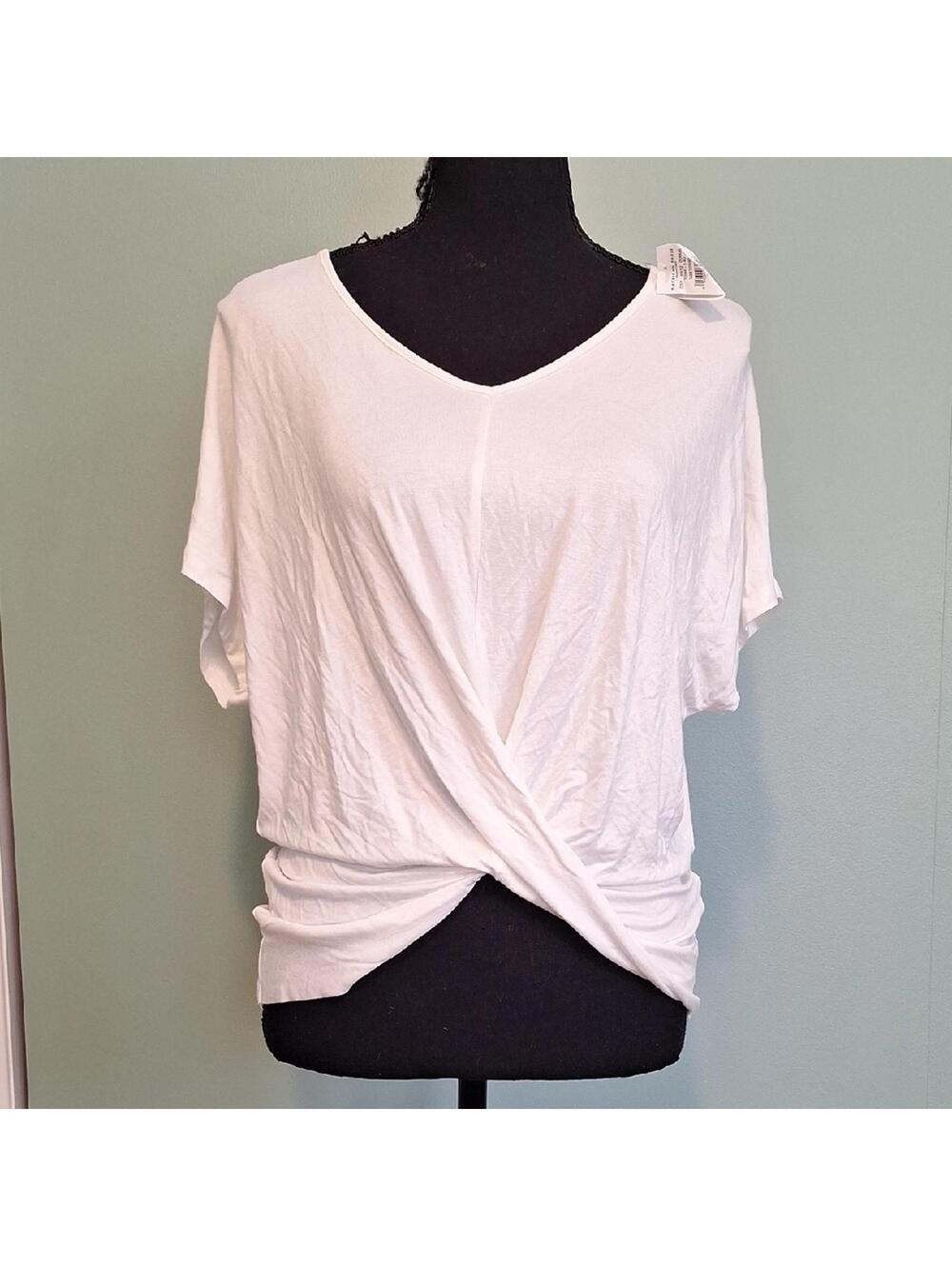 Nwt American Eagle White Cross Front Short Sleeve Short Size Xs